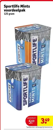 Kruidvat Sportlife Mints aanbieding