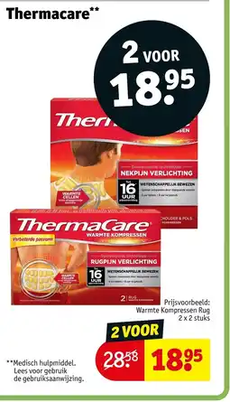 Kruidvat Thermacare warmte kompressen aanbieding
