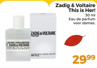 Trekpleister Zadig & Voltaire This is Her! aanbieding