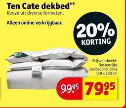 Kruidvat Ten Cate dekbed aanbieding