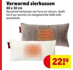 Kruidvat Verwarmd sierkussen aanbieding