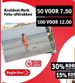 Kruidvat Kruidvat Merk Foto-afdrukken aanbieding