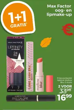 Trekpleister Max Factor oog- en lipmake-up aanbieding