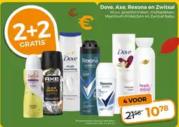 Trekpleister Dove, Axe, Rexona en Zwitsal aanbieding