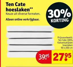 Kruidvat Ten Cate hoeslaken aanbieding