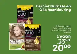 Trekpleister Garnier Nutrisse en Olia haarkleuring aanbieding