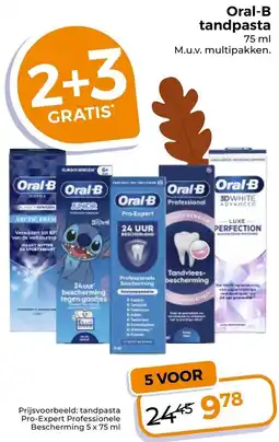 Trekpleister Oral-B tandpasta aanbieding