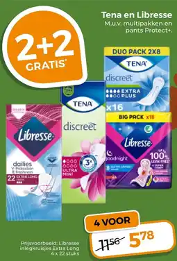 Trekpleister Tena en Libresse aanbieding