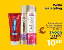 Trekpleister Wella Deluxe haarspray aanbieding