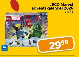 Trekpleister LEGO Marvel adventskalender 2026 aanbieding