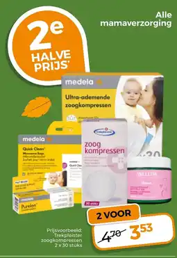Trekpleister Trekkleister zoogkompressen aanbieding