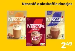 Trekpleister Nescafé oploskoffie doosjes aanbieding