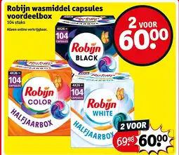 Kruidvat Robijn wasmiddel capsules aanbieding