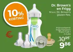 Trekpleister Dr. Brown's en Frigg aanbieding