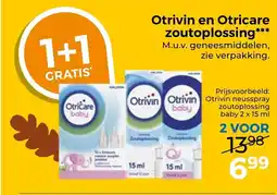 Trekpleister Otrivin en Otricare zoutoplossing aanbieding