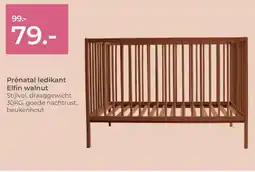 Prenatal Prénatal ledikant Elfin walnut aanbieding