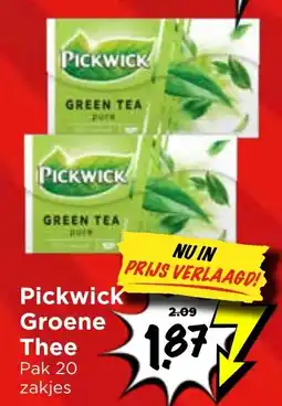Vomar Voordeelmarkt Pickwick Groene Thee aanbieding