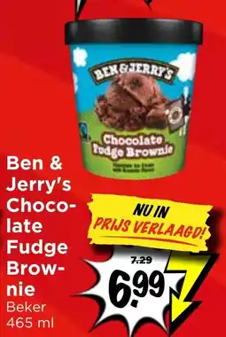 Vomar Voordeelmarkt Ben & Jerry's Chocolate Fudge Brownie aanbieding