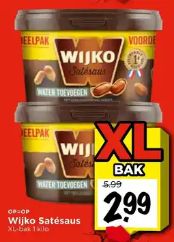 Vomar Voordeelmarkt Wijko Satésaus aanbieding