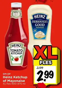 Vomar Voordeelmarkt Heinz Ketchup of Mayonaise aanbieding