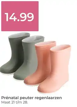 Prenatal Prénatal peuter regenlaarzen aanbieding