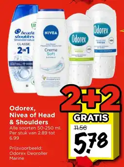 Vomar Voordeelmarkt Alle Odorex, Nivea of Head & Shoulders aanbieding