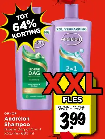 Vomar Voordeelmarkt Andrélon Shampoo aanbieding