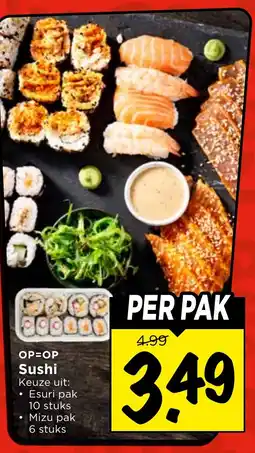 Vomar Voordeelmarkt Sushi aanbieding