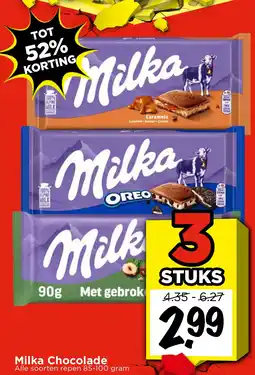 Vomar Voordeelmarkt Milka Chocolade aanbieding
