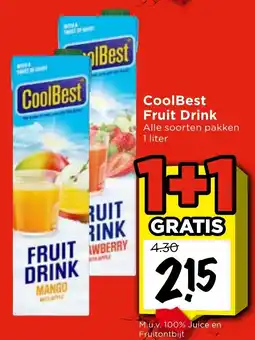 Vomar Voordeelmarkt CoolBest Fruit Drink aanbieding