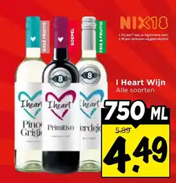 Vomar Voordeelmarkt Alle I Heart Wijn aanbieding