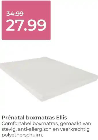 Prenatal Prénatal boxmatras Ellis aanbieding