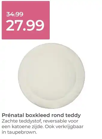 Prenatal Prénatal boxkleed rond teddy aanbieding