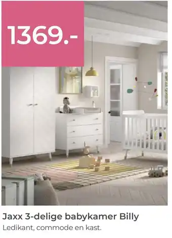 Prenatal Jaxx 3-delige babykamer Billy aanbieding