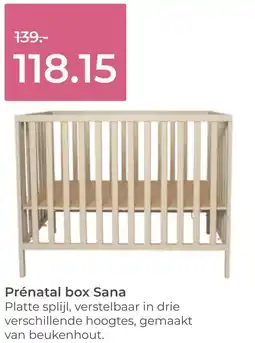 Prenatal Prénatal box Sana aanbieding