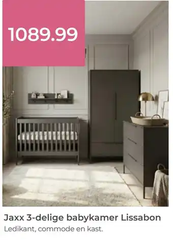 Prenatal Jaxx 3-delige babykamer Lissabon aanbieding
