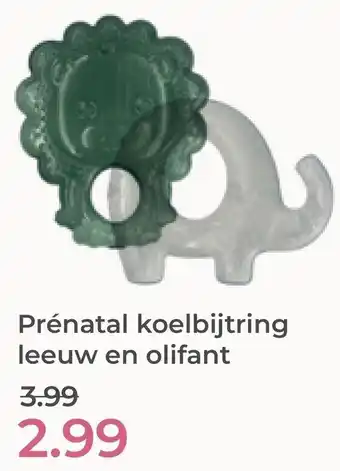 Prenatal Prénatal koelbijtring leeuw en olifant aanbieding