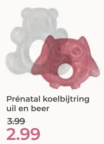Prenatal Prénatal koelbijtring uil en beer aanbieding