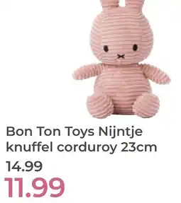 Prenatal Bon Ton Toys Nijntje knuffel corduroy aanbieding