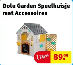 Kruidvat Dolu Garden Speelhuisje met Accessoires aanbieding