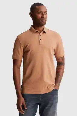 Wehkamp Cast Iron slim fit polo - oranje aanbieding