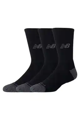 Wehkamp New Balance sokken Active Crew - zwart/grijs/ecru (set van 3) aanbieding