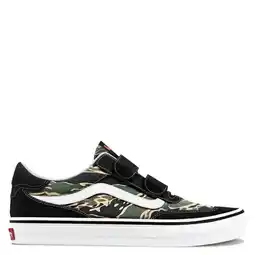 Wehkamp Vans Brooklyn LS leren suède camouflage sneakers - zwart/groen aanbieding
