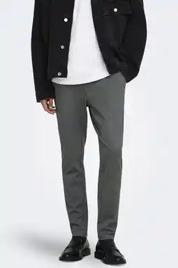 Wehkamp ONLY & SONS slim fit chino - grijs aanbieding