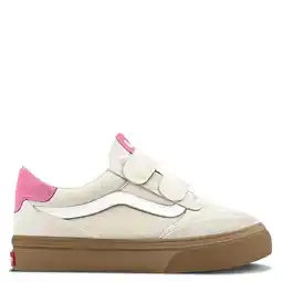 Wehkamp Vans Brooklyn LS leren sneakers - ecru/roze aanbieding