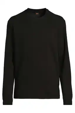 Wehkamp BOSS regular fit longsleeve - zwart aanbieding
