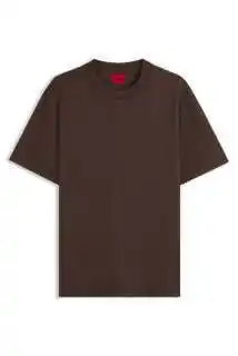 Wehkamp HUGO regular fit T-shirt - donkerbruin aanbieding
