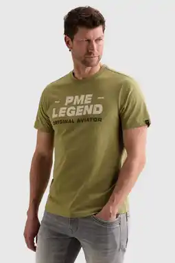 Wehkamp PME Legend regular fit T-shirt met logo - groen aanbieding