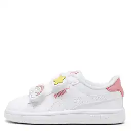Wehkamp Puma Smash 3.0 Badges sneakers wit/roze aanbieding