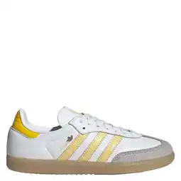 Wehkamp adidas Originals Samba OG leren sneakers wit/geel aanbieding